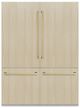 ZLINE Autograph Edition 60" 32.2 Cu. Ft. Panel Ready Built-In French Door Refrigerator with Graphite Gray Interior and Champagne Bronze Accents-0
