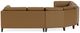 EQ3 Salema 3-Piece Leather Sectional Sofa with Extended Corner Seat-3