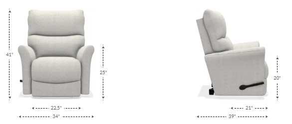 La-Z-Boy® Rowan Otter Leather Manual Wall Recliner-2