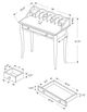 Monarch Specialties Inc. Dark Cherry Traditional Computer Desk-3