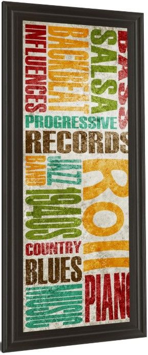 Classy Living Sd Graphics Studio Rock and Roll 18" Wall Art-3