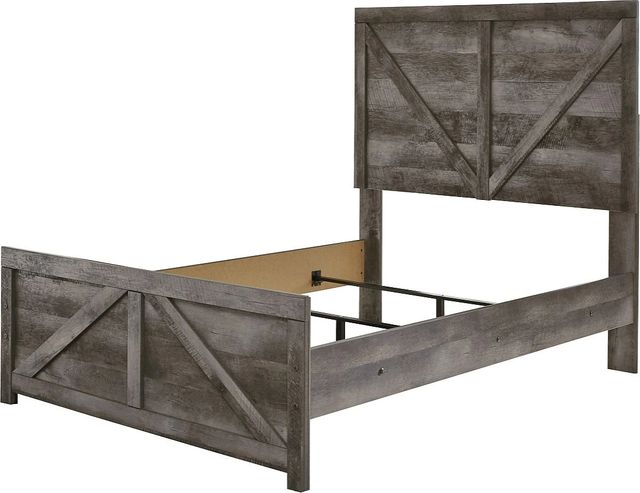 Signature Design by Ashley® Wynnlow Gray Youth Full Crossbuck Panel Bed-4