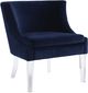 TOV Furniture Myra Blue Velvet Chair-2