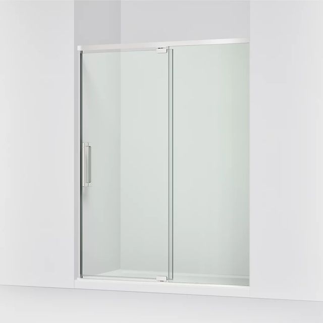 KOHLER Statement™ Bright Polished Silver 76" x 54" - 60" Pivot Shower Door-0