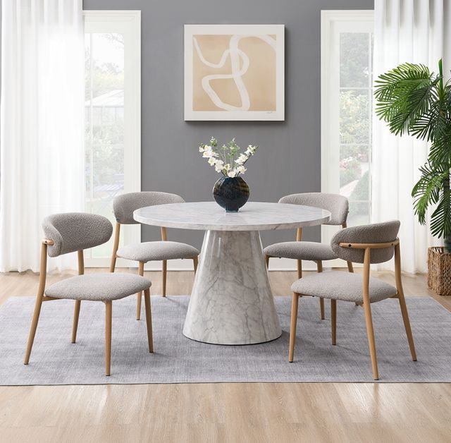 ACME Furniture Kacey White Round Dining Table-2