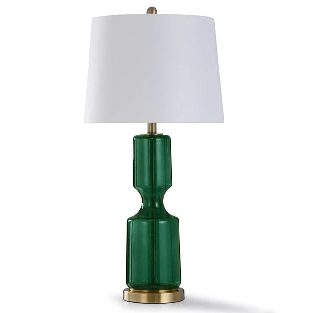 StyleCraft Seeded Emerald Table Lamp-0