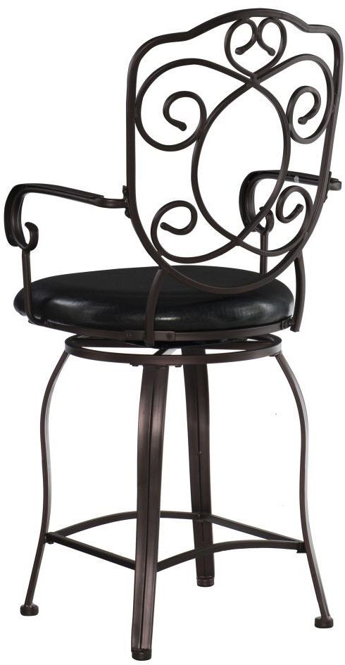 Linon Crested Back Counter Stool-1