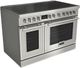 Fulgor Milano® Evoque 400 Series 48” Stainless Steel Pro Style Induction Range with Chrome Trim-0