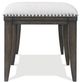 Riverside Furniture Forsyth Gray/Toasted Peppercorn Upholstered Dining Bench-2