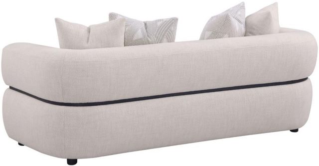 Coaster® Jeanette 3-Piece Beige Upholstered Round Arm Sofa Set-2