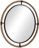Uttermost® by Grace Feyock Melville Coastal Rust Black Round Mirror-1