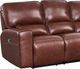 Leather Italia™ Georgetowne Broadway Brown Power Reclining Sofa-1