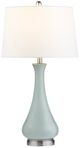 Crestview Collection Gillian Green Table Lamp with Brushed Nickel Base -2