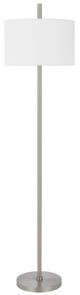 Cal® Lighting & Accessories Roanne Brushed Steel Floor Lamp-0