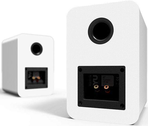 Kanto YU 4" Matte White Bookshelf Speakers (Pair)-1