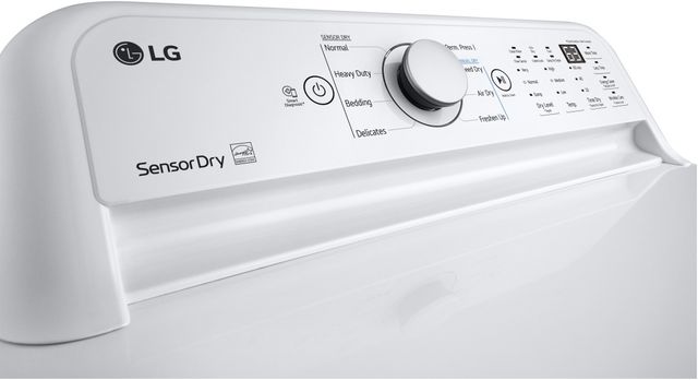 LG 7.3 Cu. Ft. White Electric Dryer with Sensor Dry Technology-2