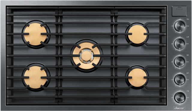 Dacor® Contemporary 36" Graphite Stainless Steel Natural Gas Cooktop-0