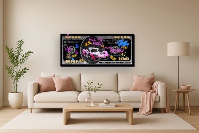 Classy Living Expressive McLaren Money Wall Art-1