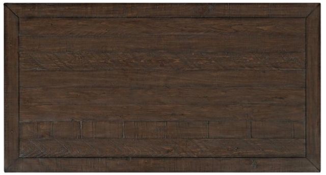 Jofran Inc. Madison County Harris Barnwood Cocktail Table with Vintage White Base-3