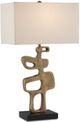 Currey & Company Mithra Antique Brass/Black Table Lamp-0