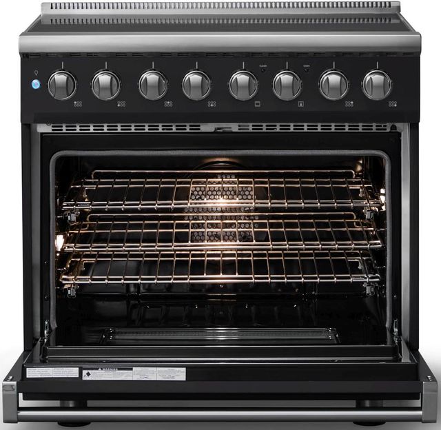 Viking® 5 Series 36" Onyx Pro Style Induction Range with Polished Chrome Trim-1