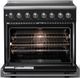 Viking® 5 Series 36" Onyx Pro Style Induction Range with Polished Chrome Trim-1