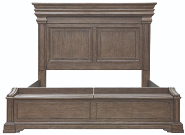 Pulaski™ Madison Ridge Natural Bark California King Panel Storage Bed-2