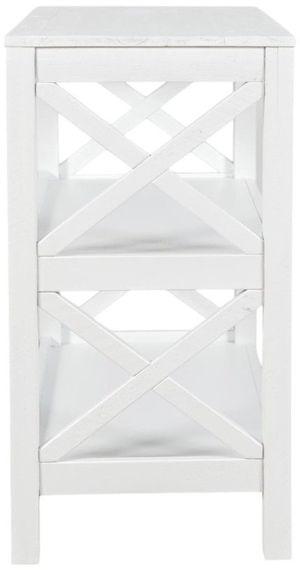 Jofran Inc. Global Archive Bridgehampton White Bookcase-2