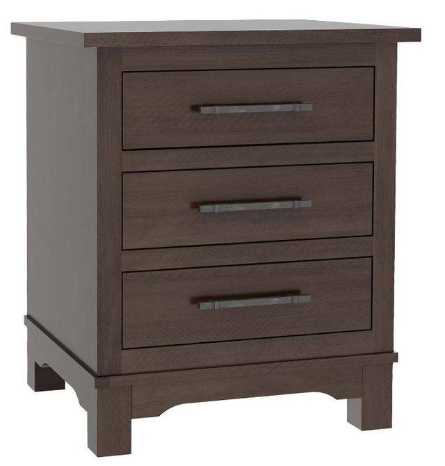 Country View Woodworking Customizable Cheyenne 3-Drawer Nightstand-0