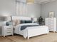 Riverside Furniture Rosalie White Caps King Panel Bed-1