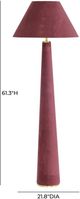 TOV Furniture Graham Burgundy Velvet Floor Lamp-2