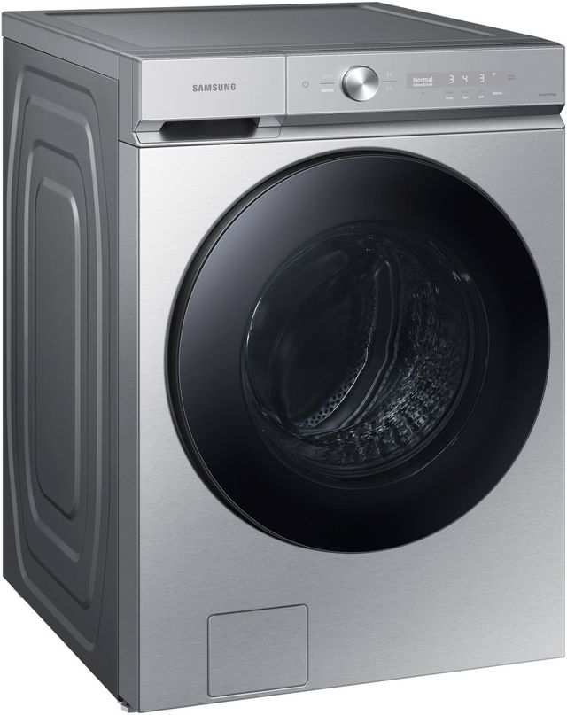 Samsung Bespoke 8700 Series 5.3 Cu. Ft. Silver Steel Front Load Washer-2