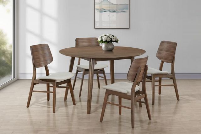 New Classic® Home Furnishings Oscar 5-Piece Natural/Walnut Dining Table Set-1
