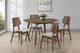 New Classic® Home Furnishings Oscar 5-Piece Natural/Walnut Dining Table Set-1