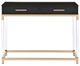 ACME Furniture Adiel Black Console Table with Gold Base-1