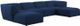 Meridian Furniture Miramar 6-Piece Navy Modular Sectional Sofa Set-0