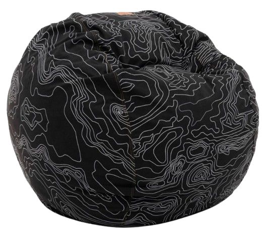 CordaRoy's® Black Topo King Bean Bag-0