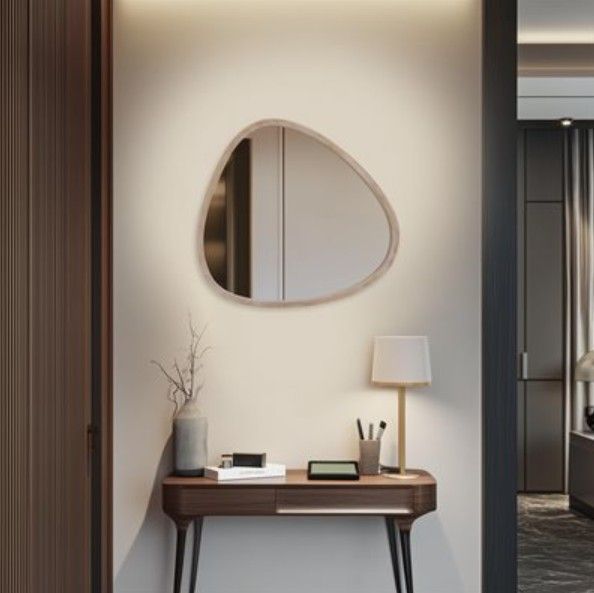 YHD Brown Trifecta Accent Mirror-1