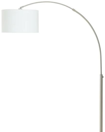 Stylecraft Brushed Steel 77"H Floor Lamp-1
