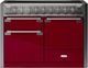 AGA™ Elise 48" Stainless Steel Pro Style Induction Range with Cranberry Door-0