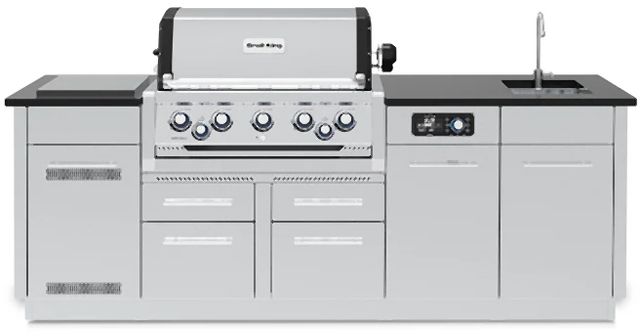 Broil King® Imperial™ QS 590iE Stainless Steel Liquid Propane Outdoor Kitchen Kit-0