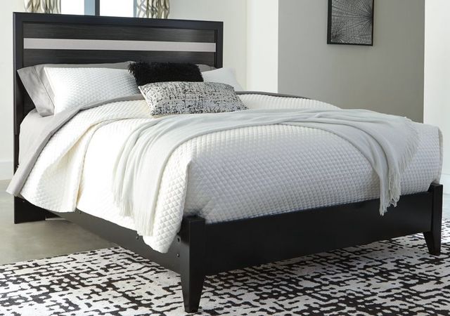 Signature Design by Ashley® Starberry Black Queen Panel Bed-1