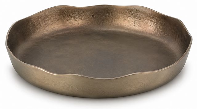 Signature Design by Ashley® Wallmen Champagne Gold Tray-1