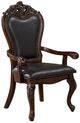 Furniture of America® Manzanita Black/Dark Cherry Arm Chair-0
