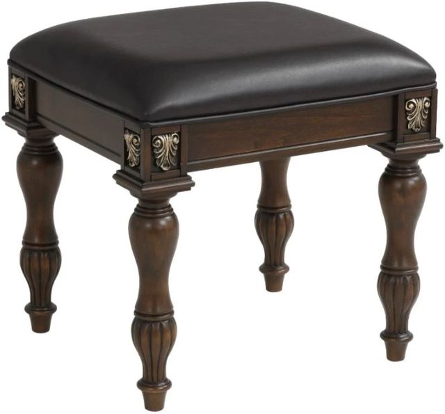New Classic® Home Furnishings Maximus Madeira Vanity Stool-0