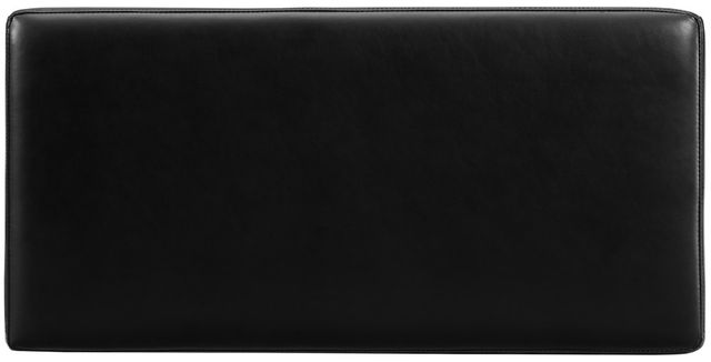 Linon Sunny Black Rectangle Ottoman-4