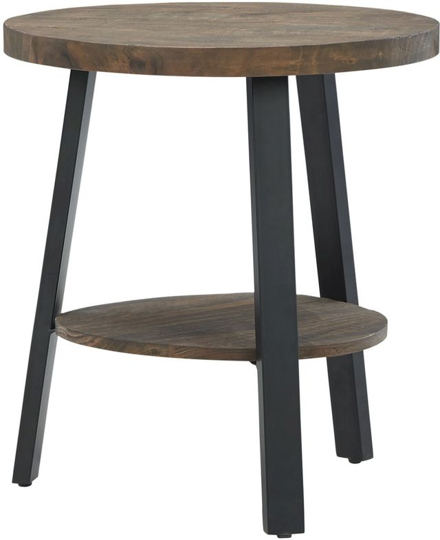 Signature Design by Ashley® Chanzen 2 Piece Black/Brown Living Room Table Set-1