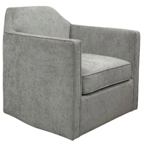 Elements International Hamlin Cement Swivel Chair-0