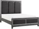 Mazin Furniture West End Gray Queen Panel Bed-0