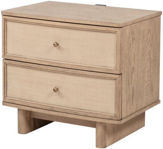 Coaster® Kailani Beige Bedside Table Nightstand -2
